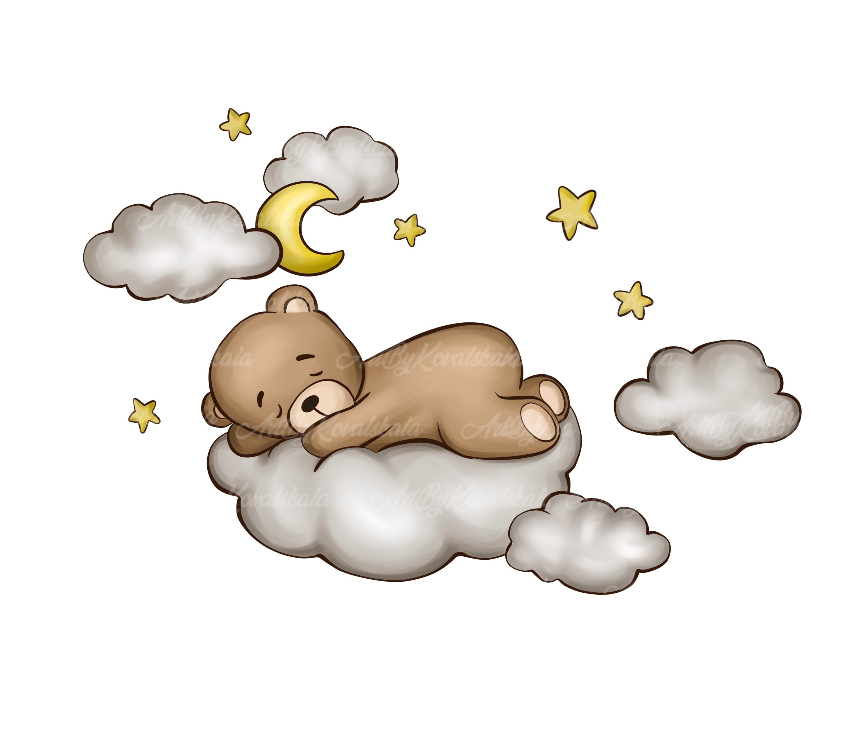 Hibernating Bear Clipart