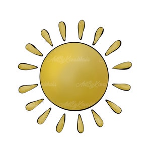 Sun Clipart, Sun PNG, Descarga digital