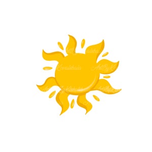 Sun Clipart, Sun PNG, Descarga digital