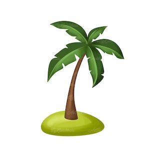 Palm Tree Clipart, Palm Tree PNG, Digital Download
