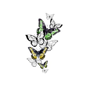 Butterfly Clipart, Watercolor Butterflies PNG, Digital Download