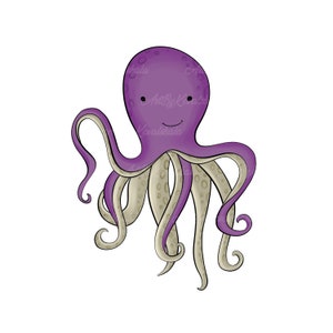 Octopus Clipart, Octopus PNG, Digital Download