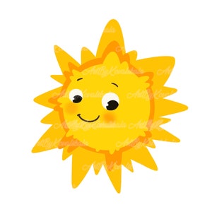 Sun Clipart, Sun PNG, Descarga digital