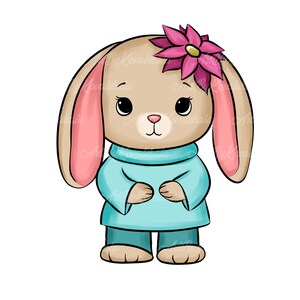 Bunny Clipart, Bunny PNG, Digital Download