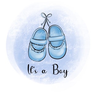 Baby Shower Clipart, PNG, its a Boy, Baby Shower Boy, Digital Download