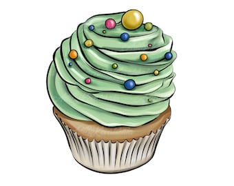 Cupcake PNG, Cupcake Clip art, Bakery, Digital Download