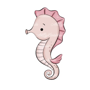 Seahorse Clipart, Seahorse PNG, Digital Download