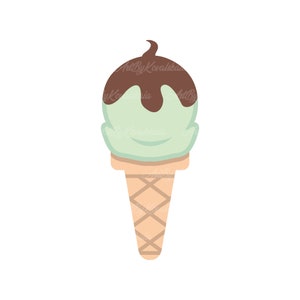 Ice Cream SVG EPS, Ice Cream Clipart, Digital Download
