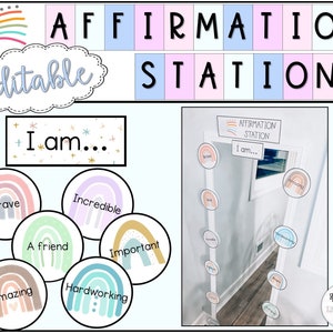 Editable Affirmation Station