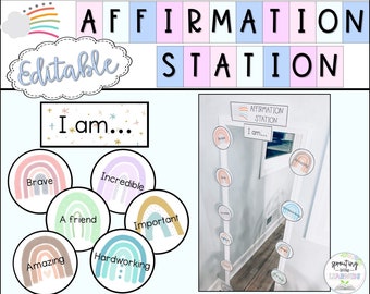 Editable Affirmation Station