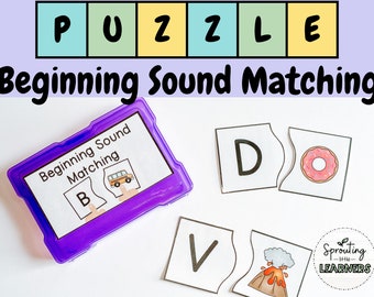 Beginning Sound Game | Letter Sound Puzzle