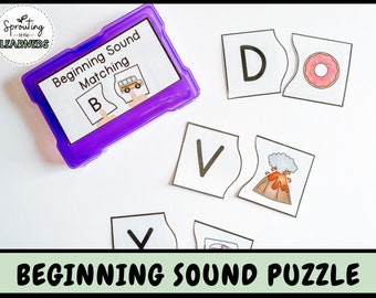 Beginning Sound Puzzle | Preschool Letter Sounds