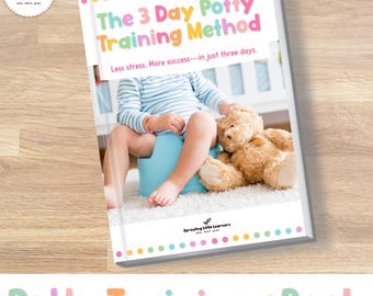 3-Day Potty Training Plan for Toddlers | Printable eBook, Potty Chart & Routine Tracker | Digital Download for Parents