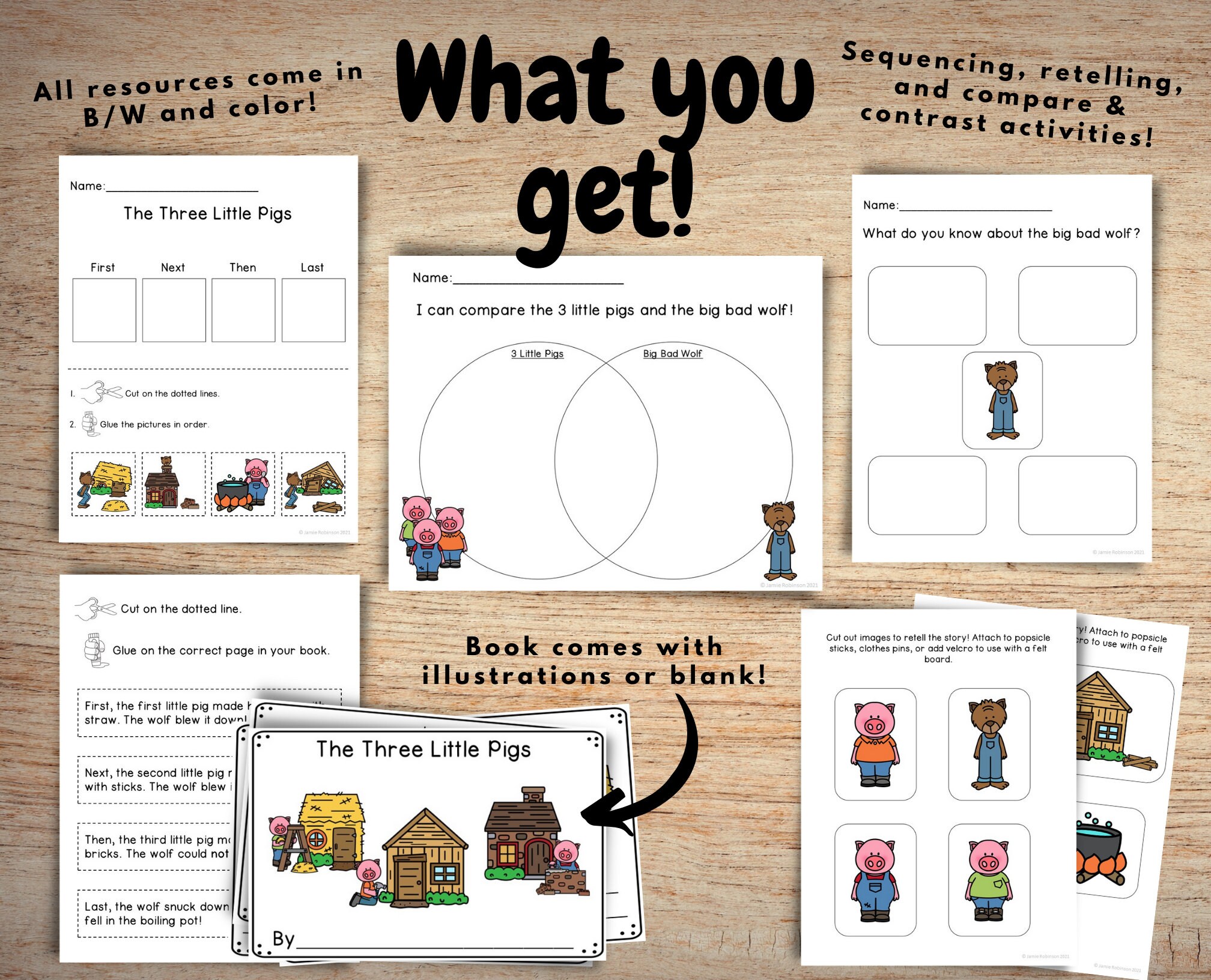 The Three Little Pigs | Reading Workshop Activities - Etsy Canada