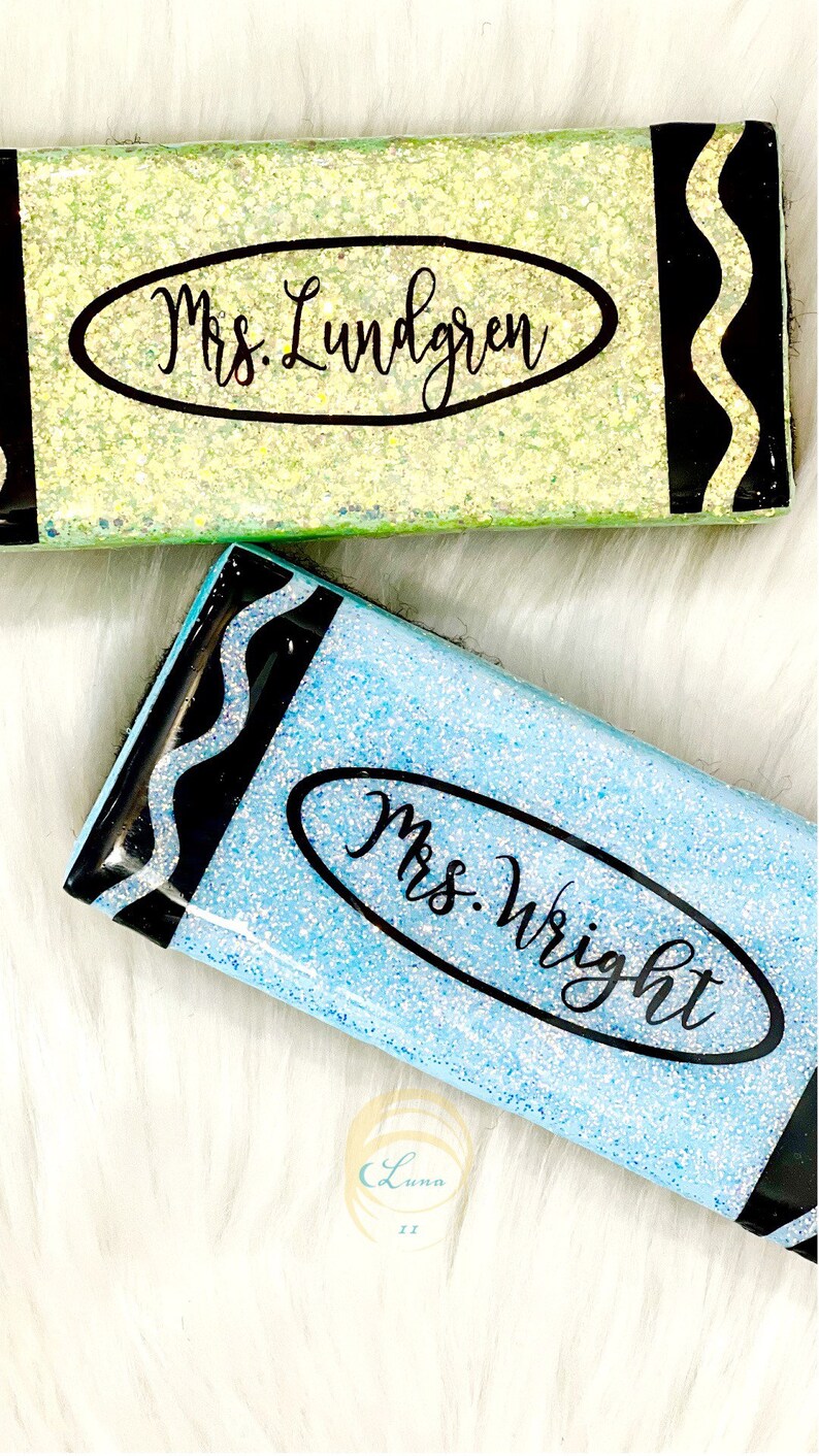 Custom Erasers, Glitter Erasers, School Supplies, Custom Classroom ...