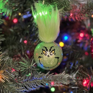 Grinch Ornaments, Personalized Grinch Ornaments, Grinch Christmas