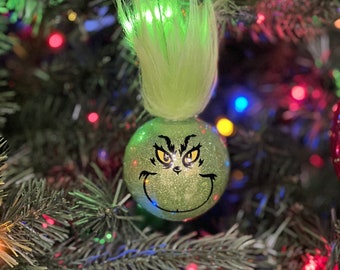 Grinch Ornaments, Personalized Grinch Ornaments, Grinch Christmas