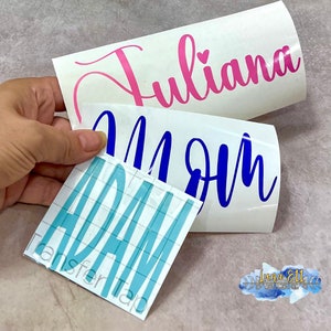 Custom Name Decals, Custom decals, Custom Name Vinyl Decal, Personalized Decals,  Decals for water bottles, laptops, Custom Labels