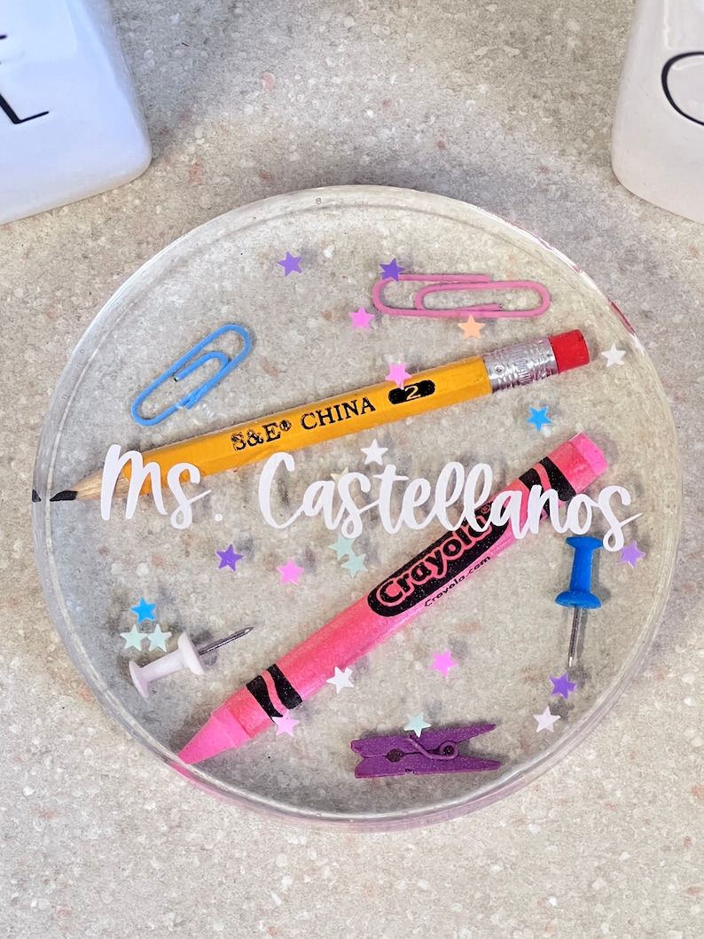 Personalized Teacher Coaster Teacher Paperweight, Perfect Teacher Gift ...
