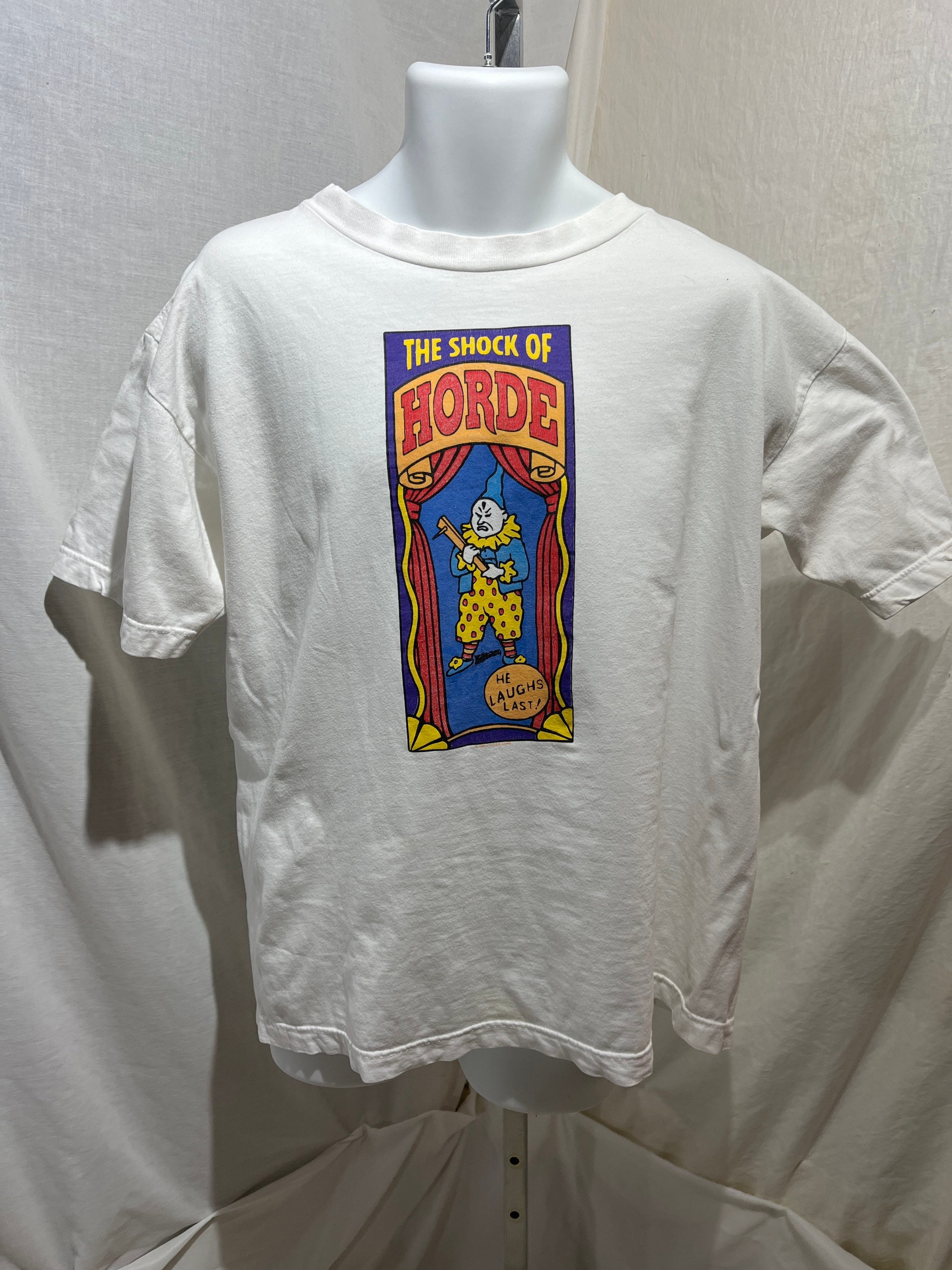 洋楽 G-Rap Rare! Organized Kaos Hour1 1995 CA Vintage 90s Hip Hop Rap LUGZ Streetwesr Heavyweight T-Shirt