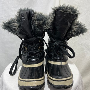 Sporto Winnie Faux Fur Boot, Black, Women’s size 6