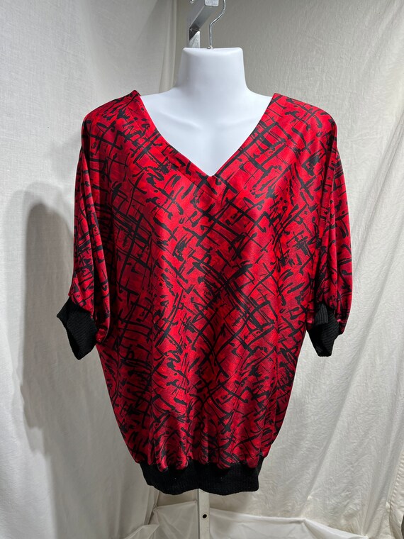 Vintage 70/80s Tiger Lily Blouse, size 20W/40 - image 1