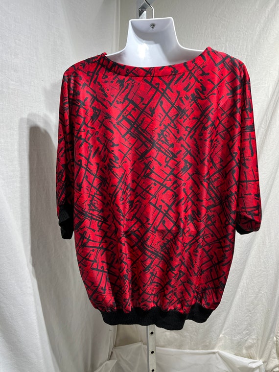 Vintage 70/80s Tiger Lily Blouse, size 20W/40 - image 3