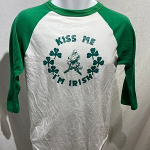 Vintage 80s St. Patty’s Day long sleeve shirt, Excellent condition, M Size L