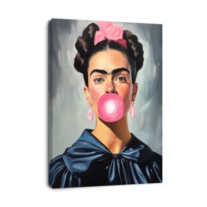 Frida Wall Art, Frida Khalo Art Print, Modern Frida Art, Frida Pop Art, Ready to Hang