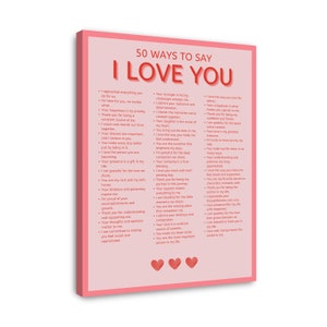I Love You Wall Print, Ways To Say I Love You, Retro Wall Decor, Love Art, Artful Wall Art, Romantic Gifts