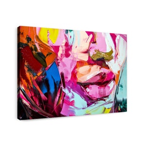 Lips Wall Art, Abstract Wall Art, Fashion Prints, Gift For Her, Wall Art, Ready To Hang Wall Art