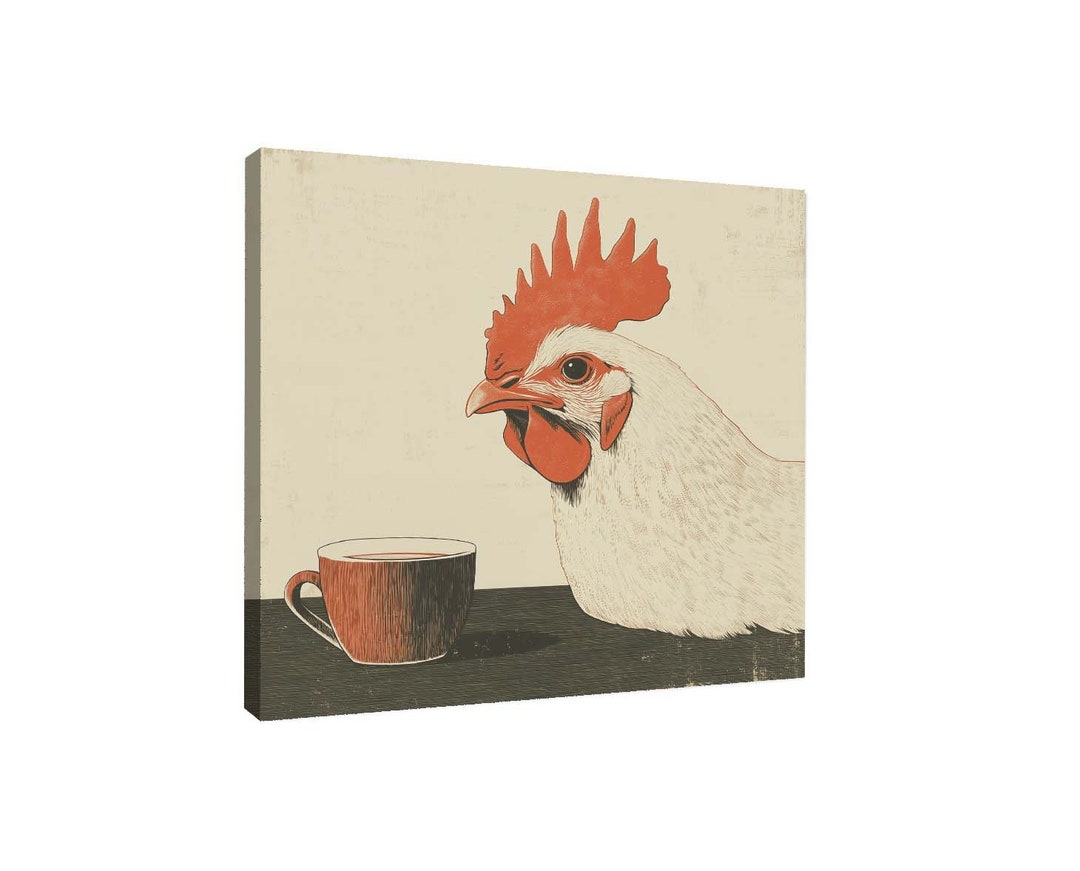 Chicken Print, Rooster Pop Art, Rooster Coffee Cup, Rooster Poster ...