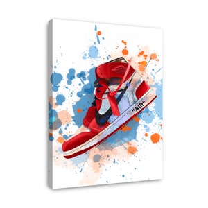 Basketball Shoe Canvas Print - Wall Art For Kids, Canvas Art, Basketball Poster
