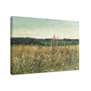 Wildflower Field Art, Field of Flowers Print, Botanical Wildflower Print, Wildflower Fall Art