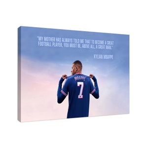 Kylian Mbappé footballer Decal Removable Vinyl Mural Poster For