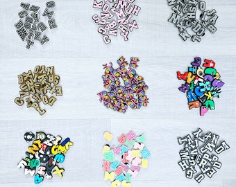 Glow in the Dark Alphabet Croc Charms Glow in the Dark Alphabet Croc Charms