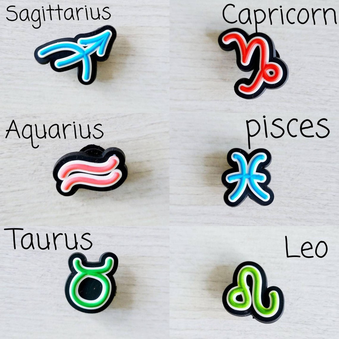 Zodiac Jibbitz Whats Your Star Sign Baby Aries Taurus Gemini Etsy UK