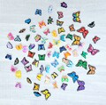 Butterfly Jibbitz Brooches Fashion Accessory Funky Funny Jibz Crocs Clogs Charm Blue Green Purple Pink Yellow Orange Resin Black Cute product logo