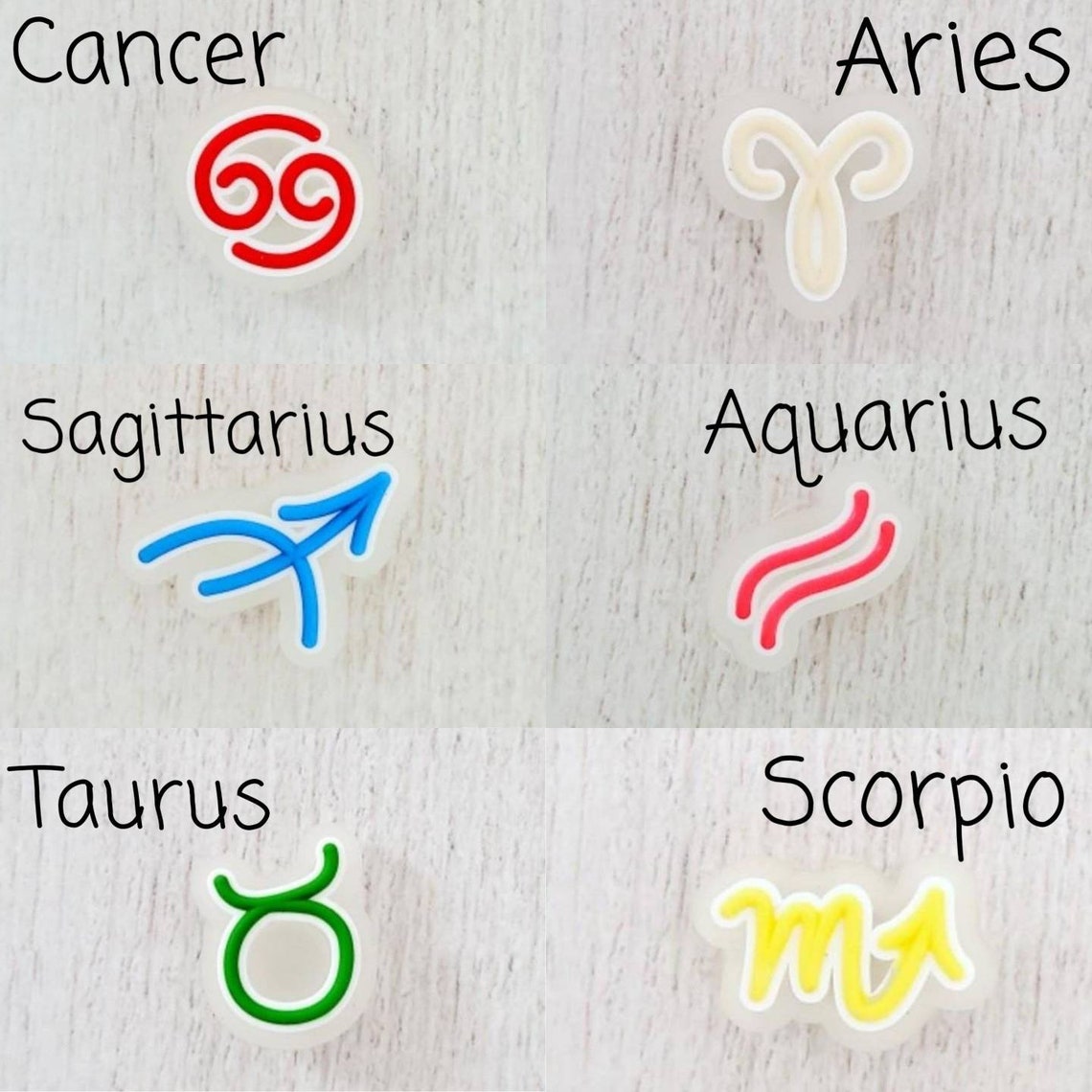 Zodiac Jibbitz Whats Your Star Sign Baby Aries Taurus Gemini Etsy UK