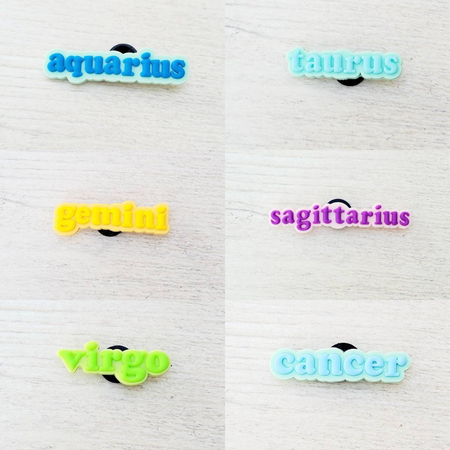 Zodiac Jibbitz Whats Your Star Sign Baby Aries Taurus Gemini Etsy UK