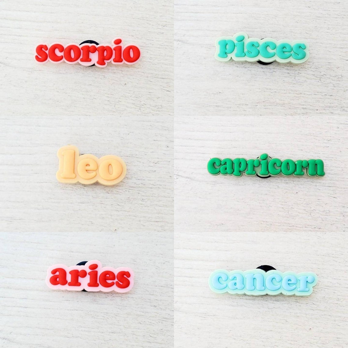 Zodiac Jibbitz Whats Your Star Sign Baby Aries Taurus Gemini Etsy UK