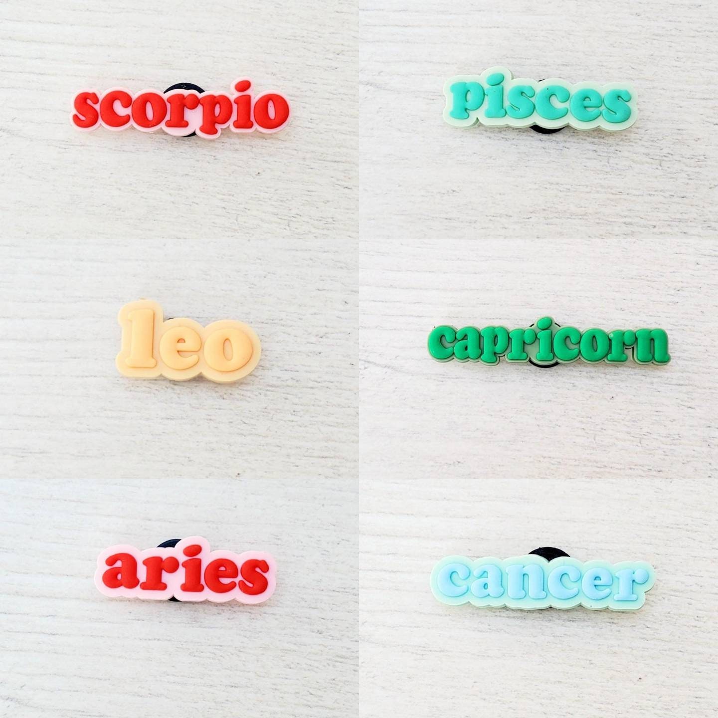 Zodiac Jibbitz Whats Your Star Sign Baby Aries Taurus Gemini Etsy UK