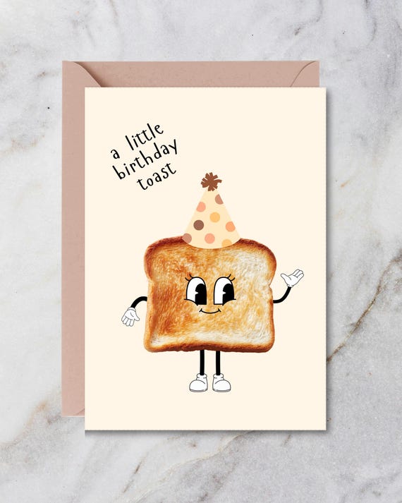 Funny Birthday Card | Toast Celebration Printable | 5x7 (Digital Download)
