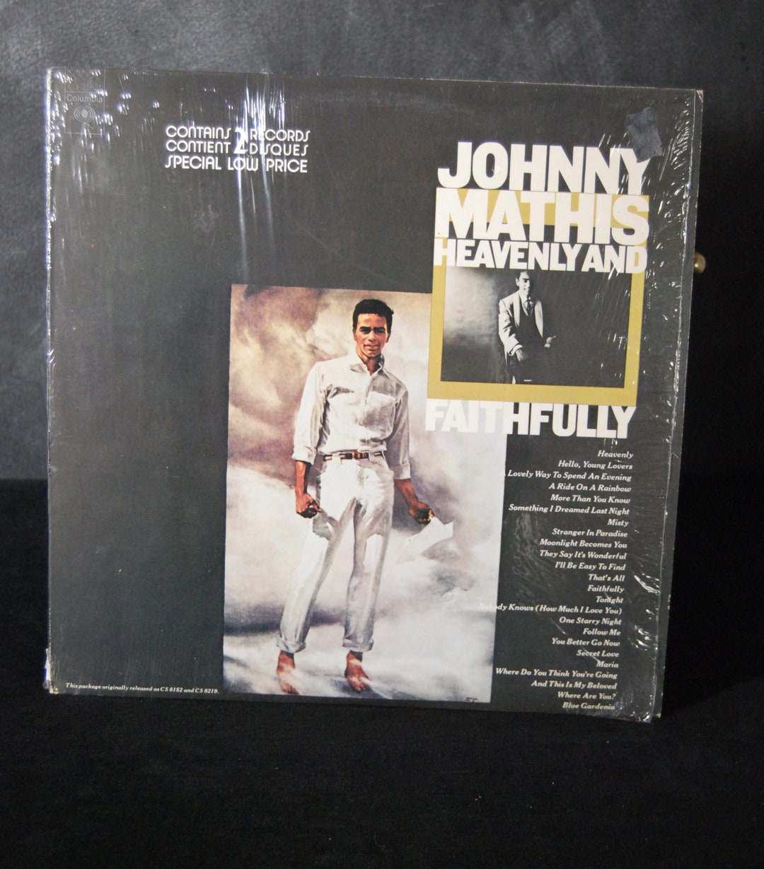 JOHNNY MATHIS - Heavenly and Faithfully - Double L.P. Set - Condition ...