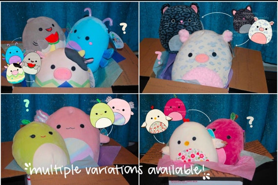 Squishmallow Mystery Box Gift Bundle With Stickers 8 Inch