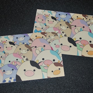 Squishmallow Cow Print Poster | squishmallow cards, squishmallow gifts, connor the cow, art print