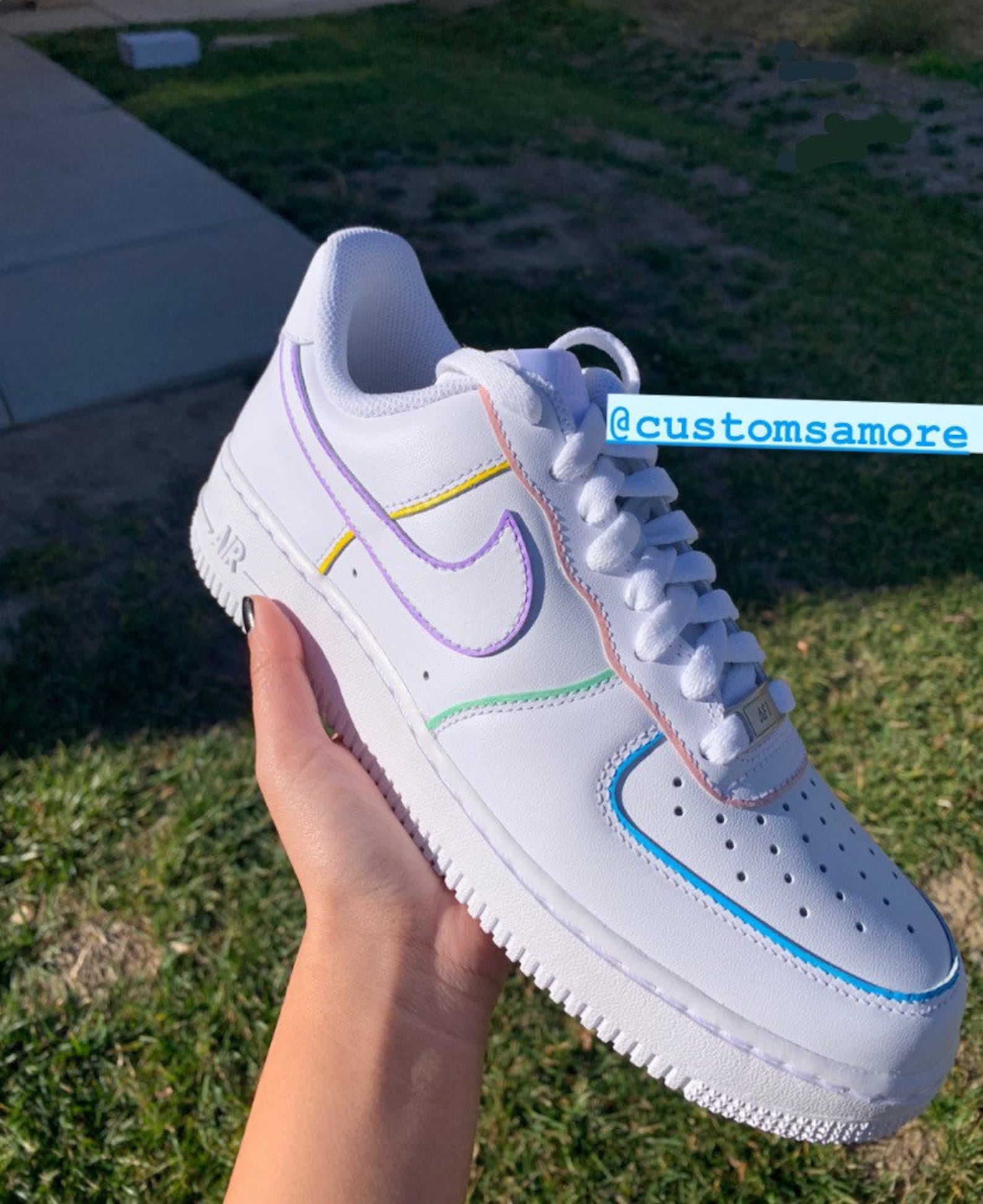 womens colorful air force 1