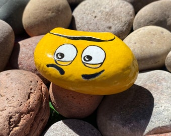 Bitten Yellow M&M. Stone by Val 