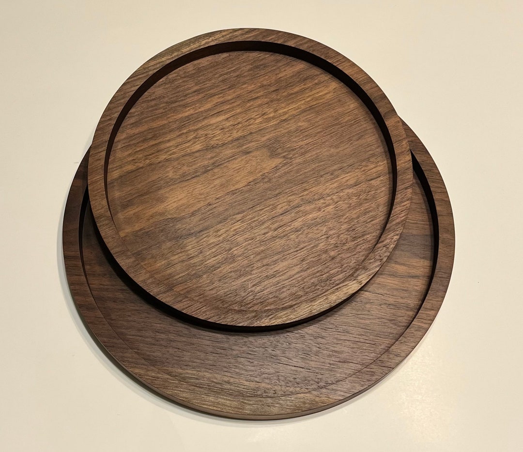 Walnut Ottoman Tray Etsy