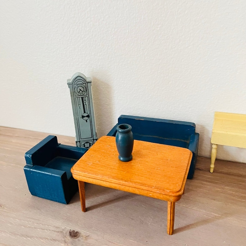 Strombecker Vintage Wooden Dollhouse Furniture Etsy